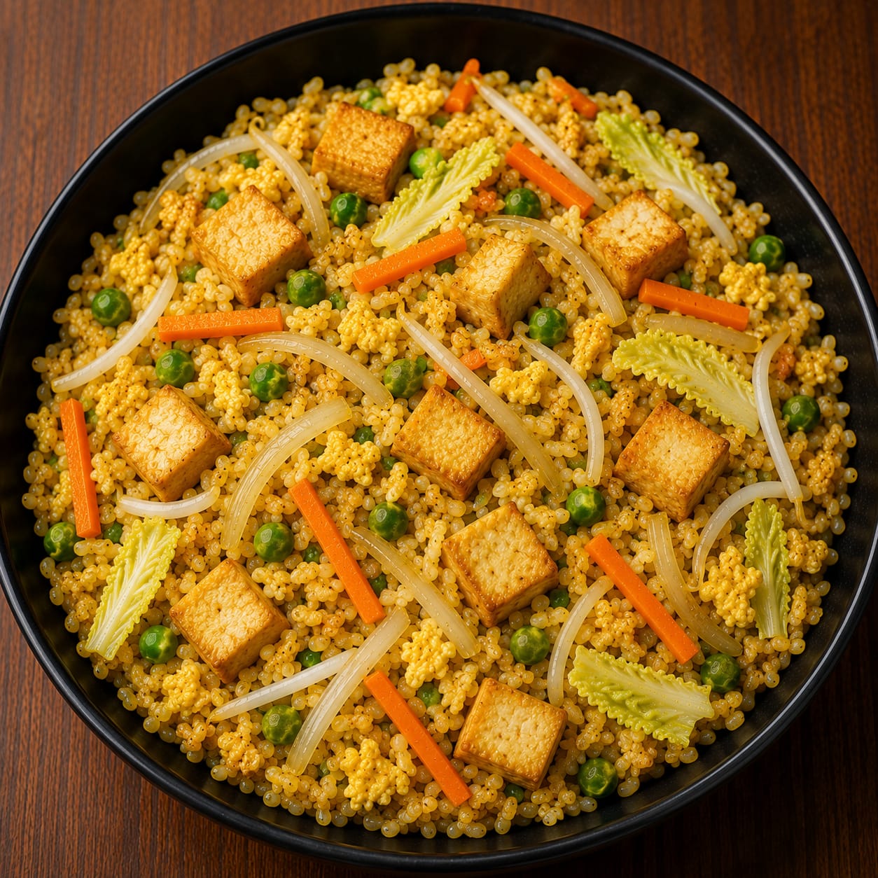 Gebratener Reis mit Tofu