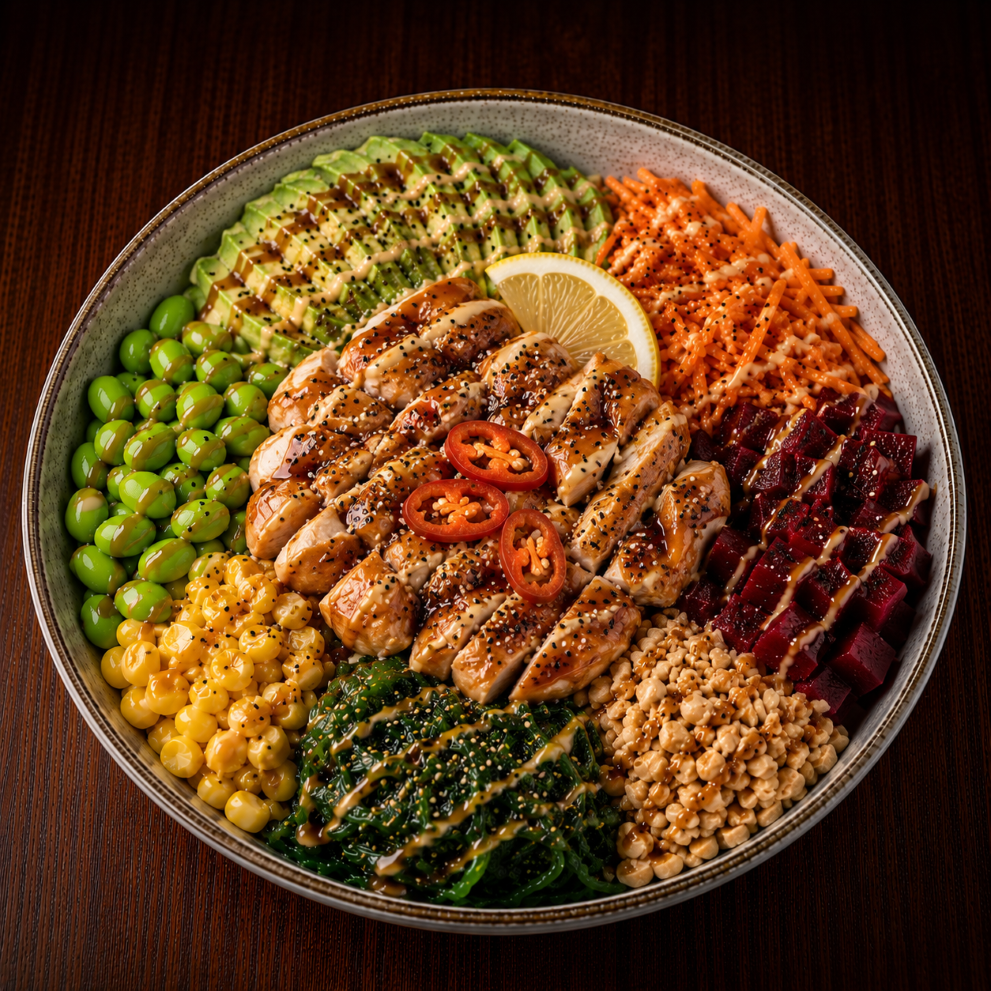 Poke Bowl mit Chicken